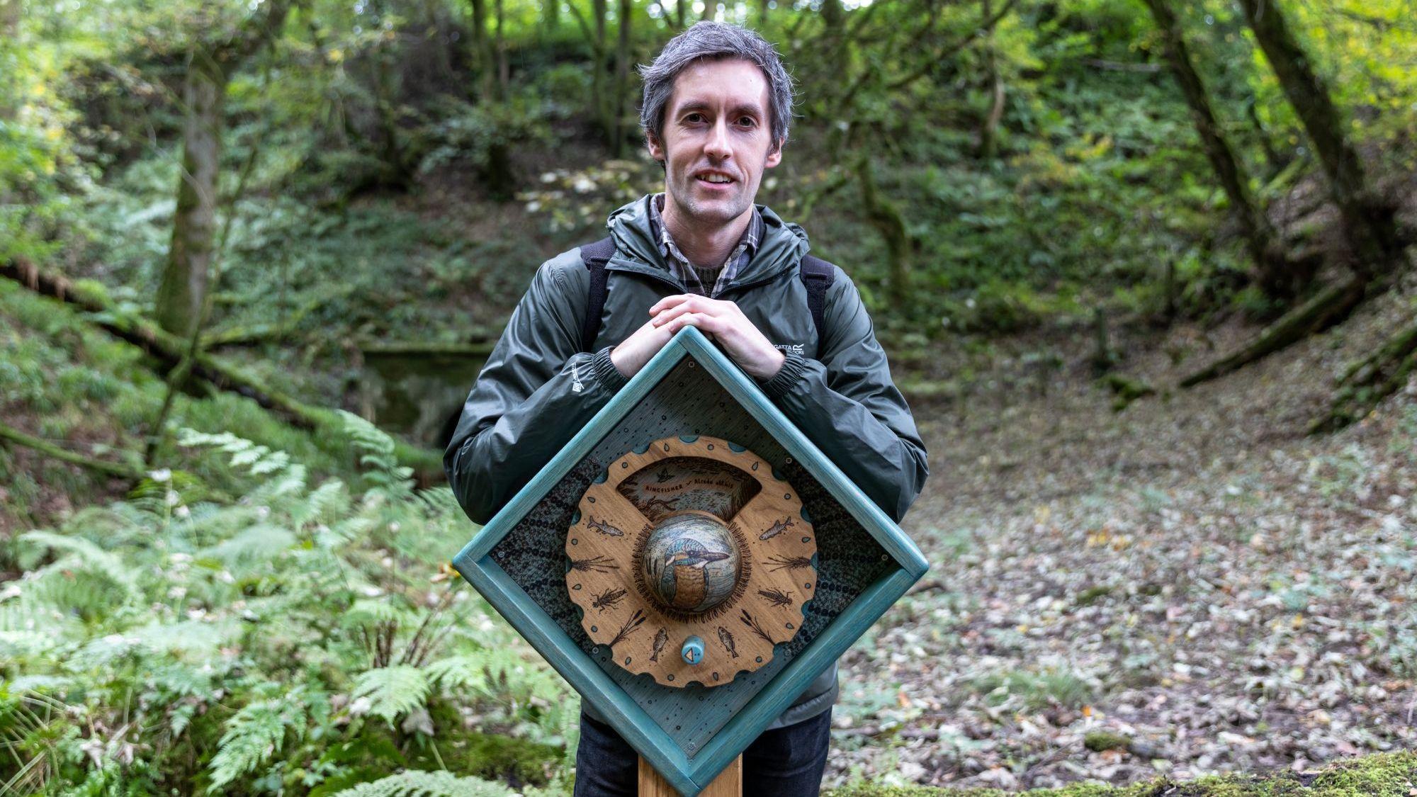 New trail with interactive oak sculptures opens
