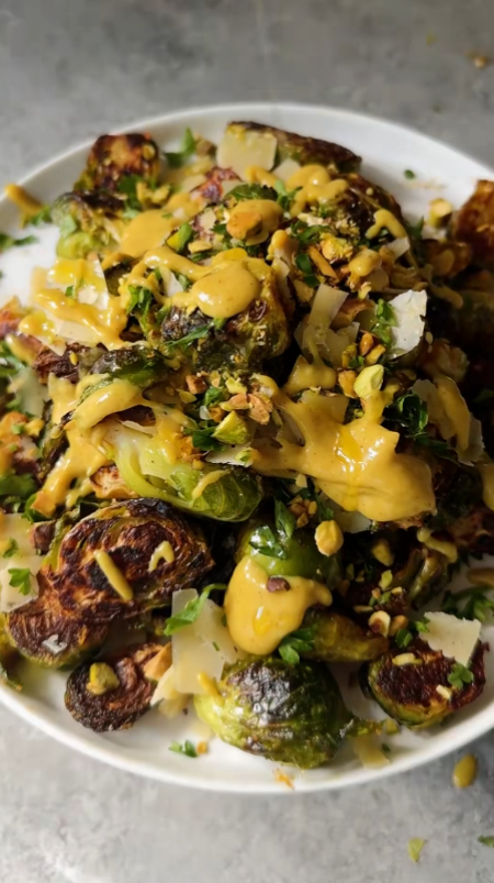 Crispy restaurant-style Brussels sprouts with Parmesan