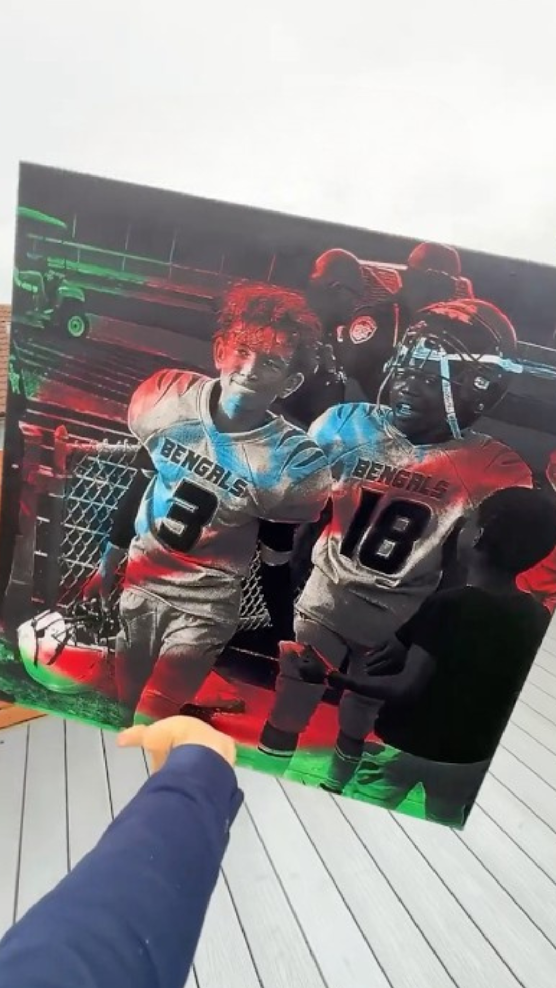 Creating a custom portrait through spray paint art