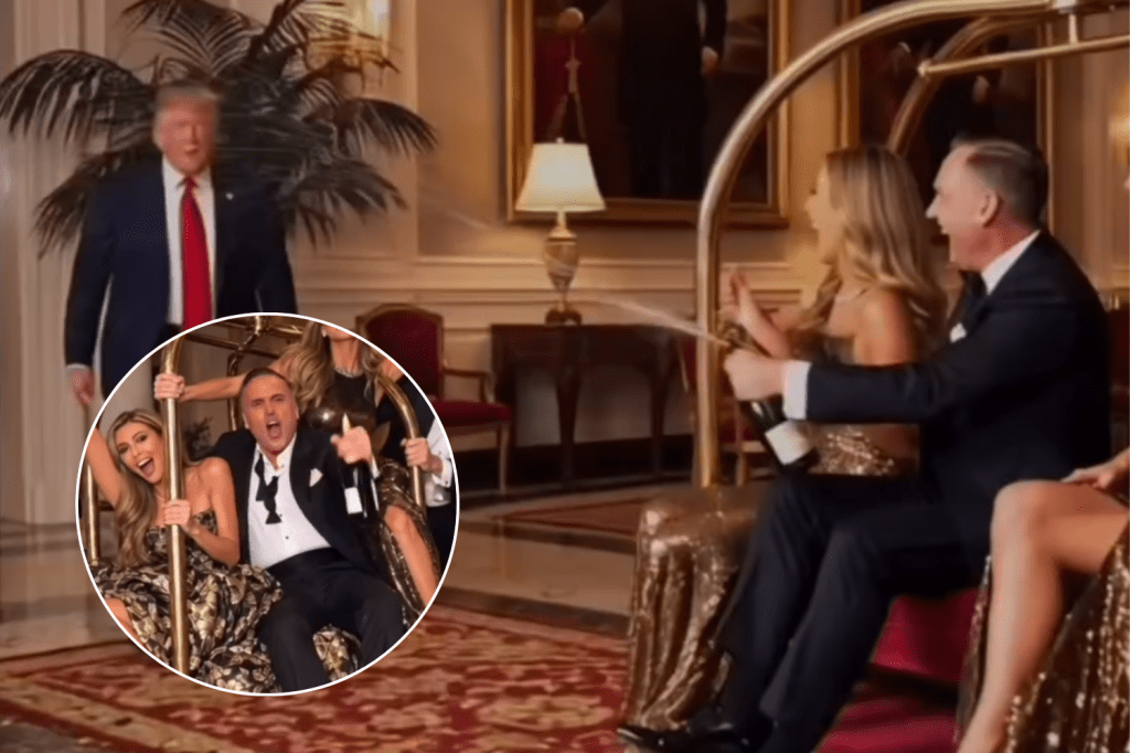White House champagne video of Trump family sparks backlash amid high costs