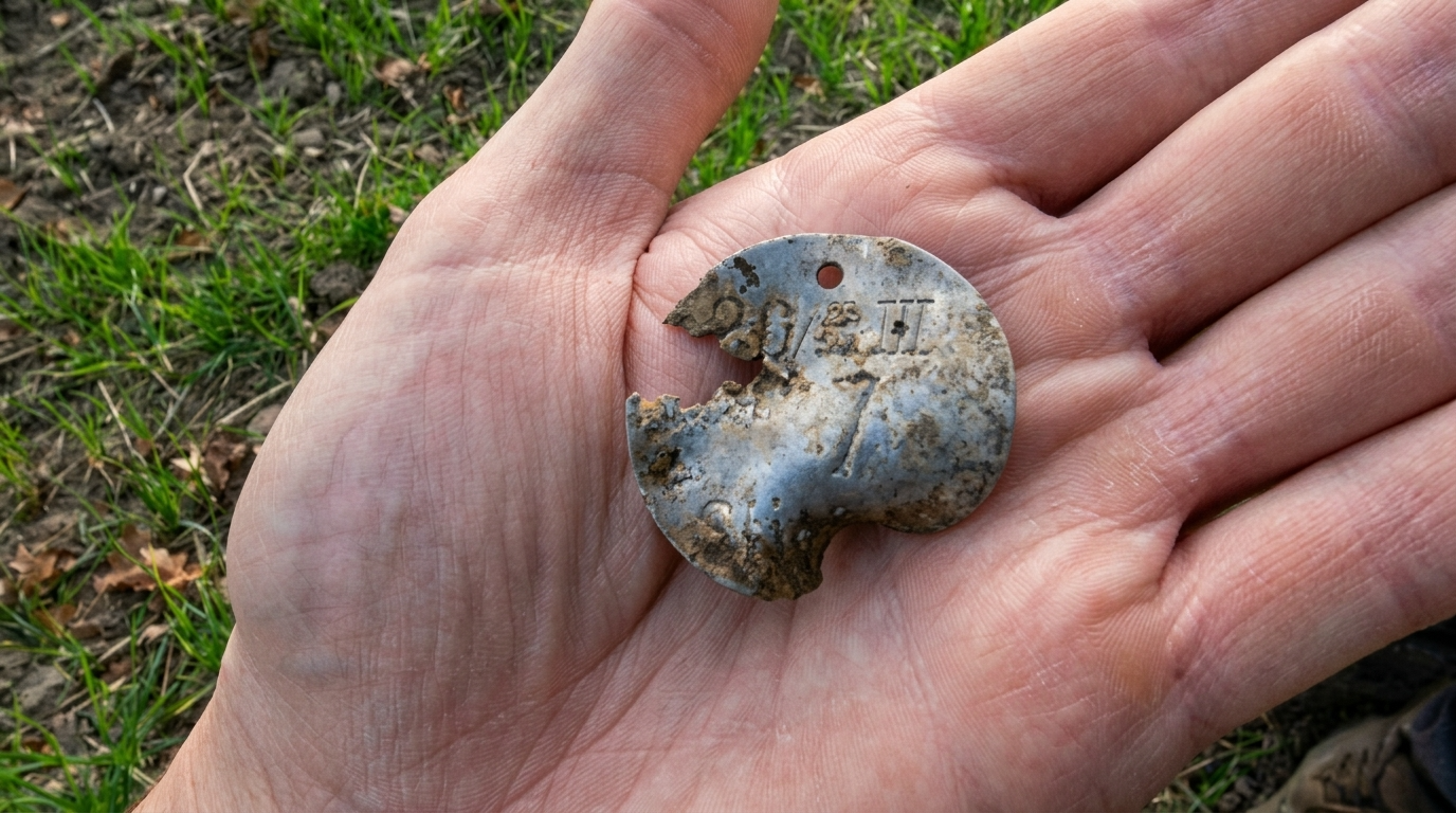 Abandoned drop zone yields a stack of WWII mortars