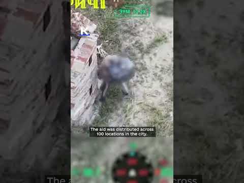 Ukrainian military delivers 4 tons of food to occupied Oleshky by drones