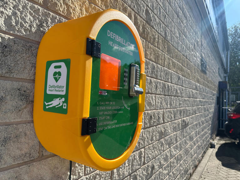 New community defibrillator installed at High Peak business