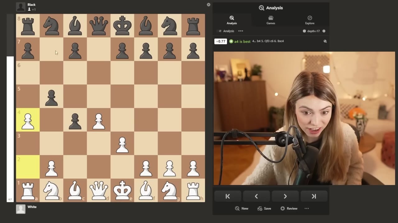 Watch a 400-rated chess player fall into a Queen’s Gambit trap