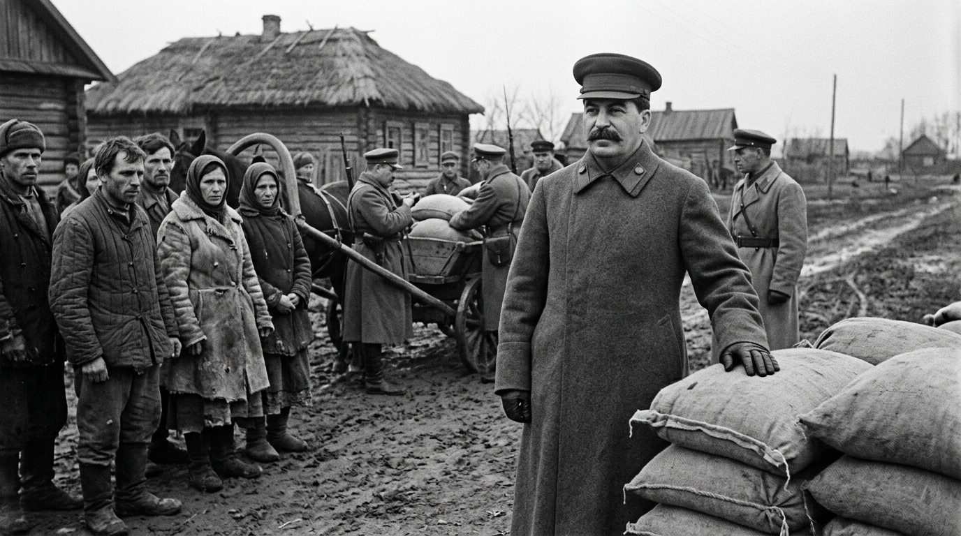 Stalin built Soviet industry on hunger and forced collectivization