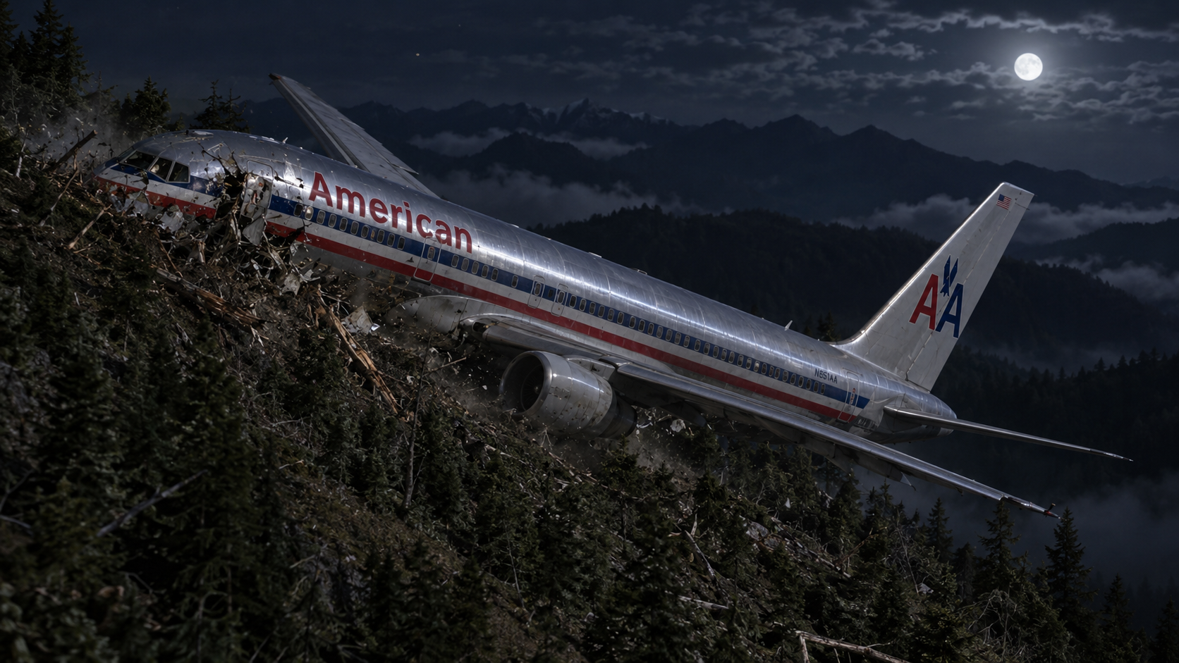 American Airlines Flight 965 slammed into an Andes mountain