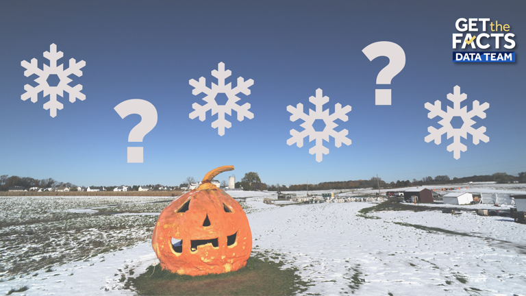 Find out the earliest first snow on record in your ZIP code
