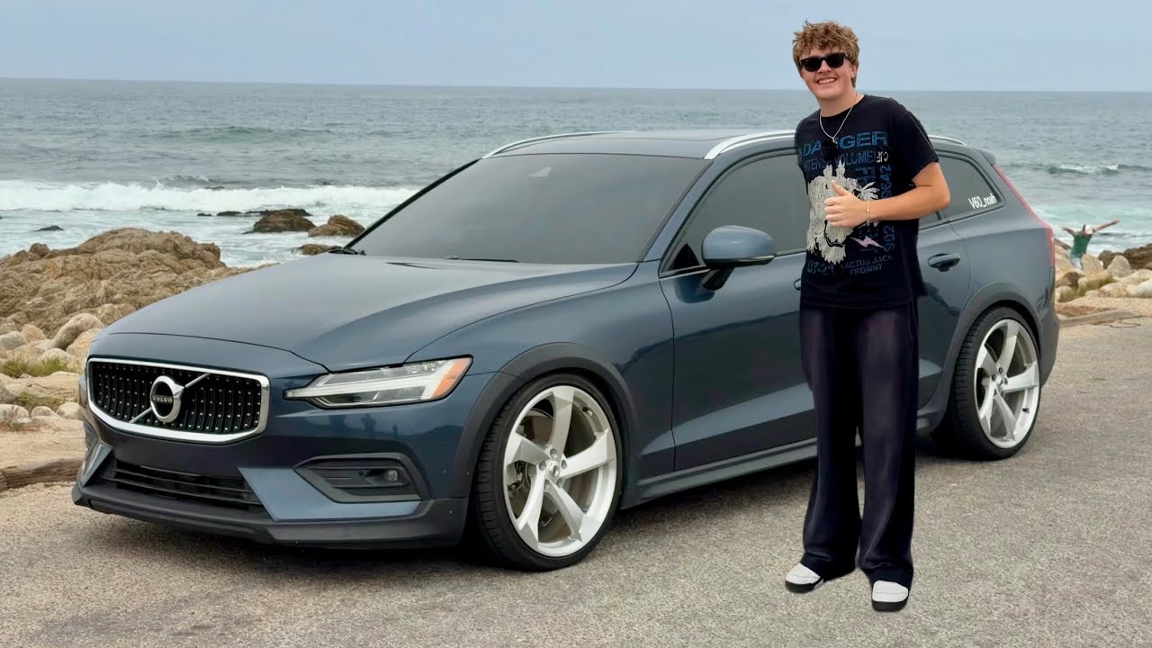 18-year-old drives a slammed Volvo V60 wagon