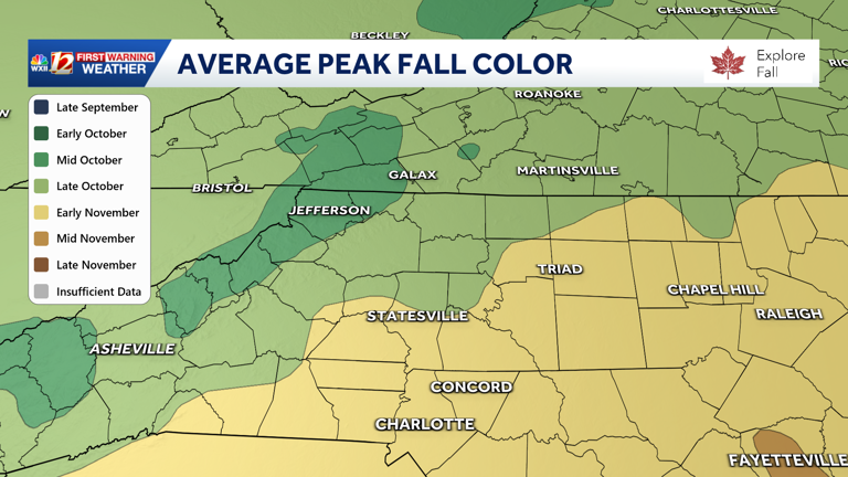 North Carolina fall color forecast: Peak is here! Head to the High ...