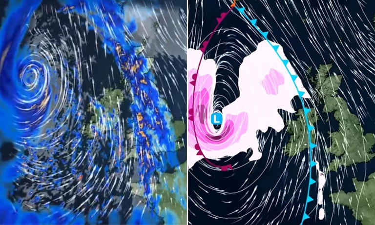 'Weather bomb' warning as UK faces torrential rain and strong winds ...