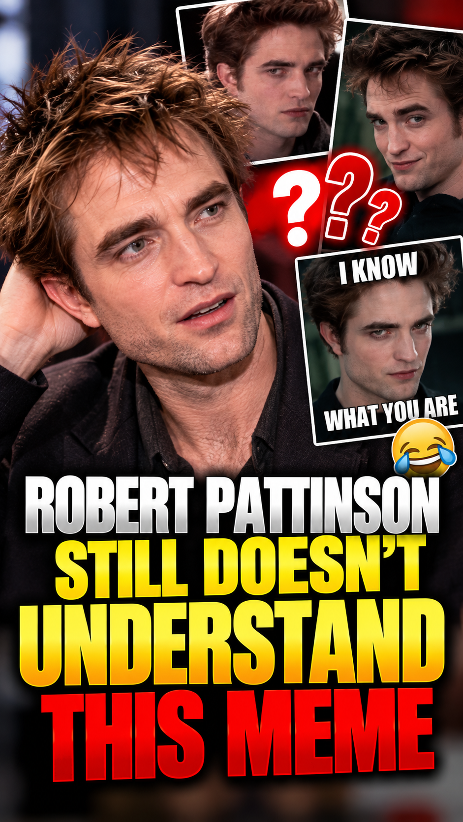 Robert Pattinson still doesn’t understand this meme