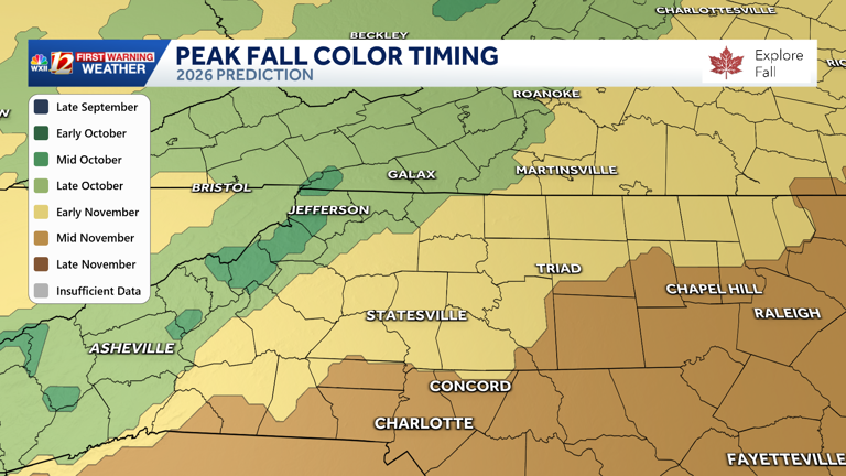 North Carolina fall color forecast: Peak is here! Head to the High ...