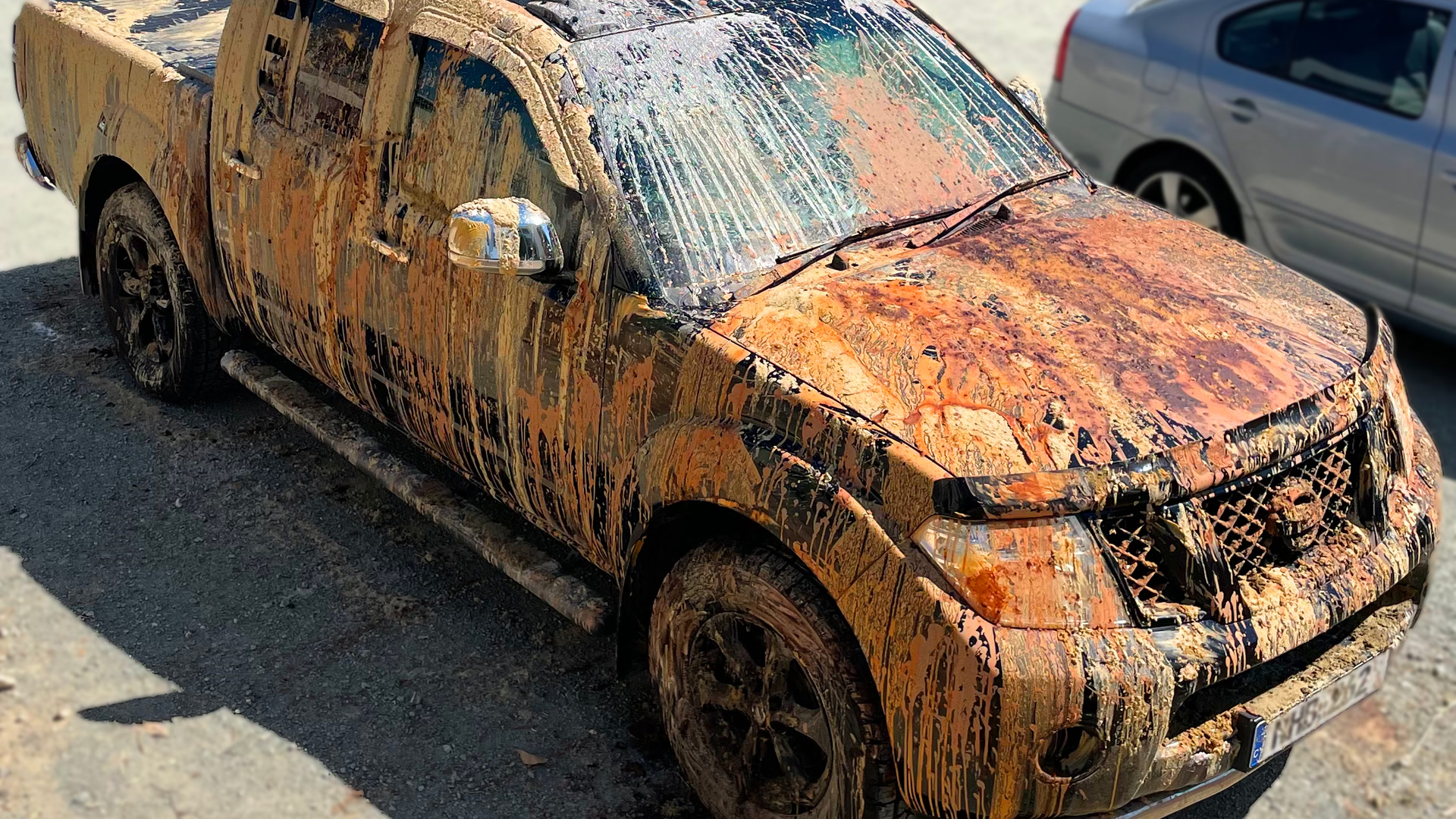 Deep cleaning the muddiest car ever