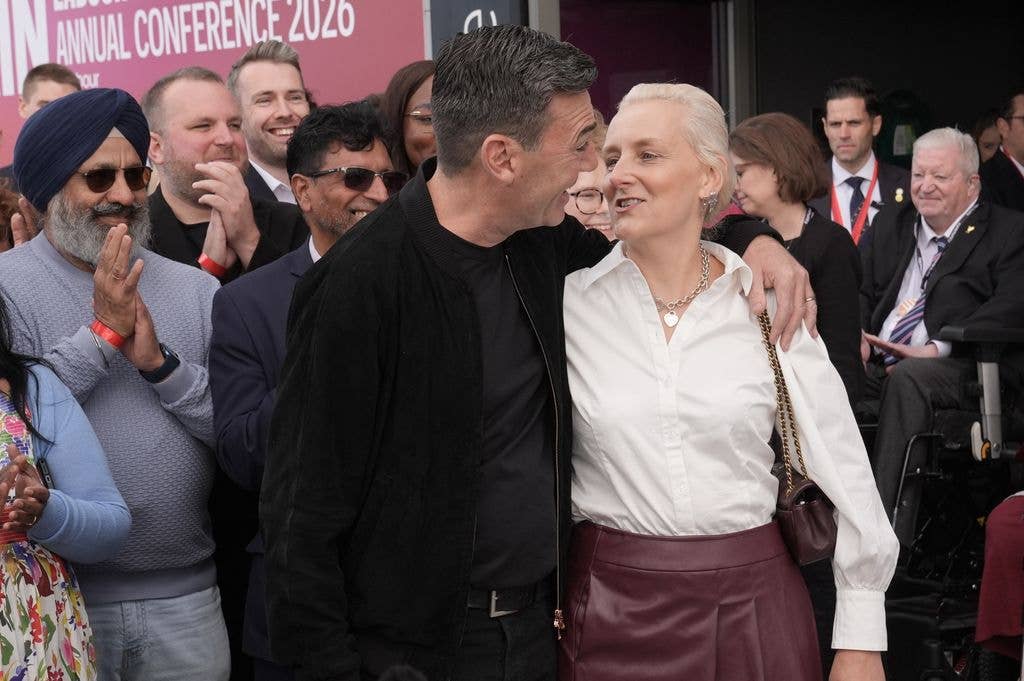 Andy Burnham's wife Marie-France wears sleek £69 Karen Millen dress ...