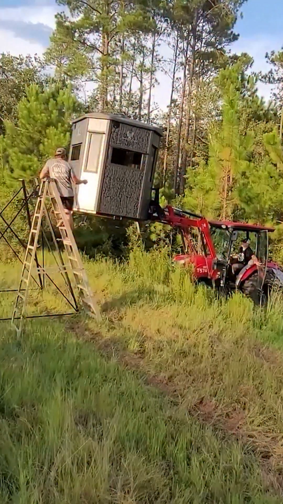 Building a deer blind from scratch