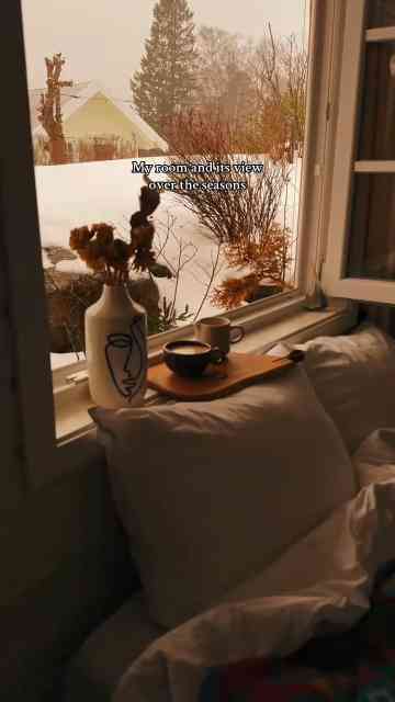 Cozy rainy day vibes, the perfect slow living and relaxing home aesthetic