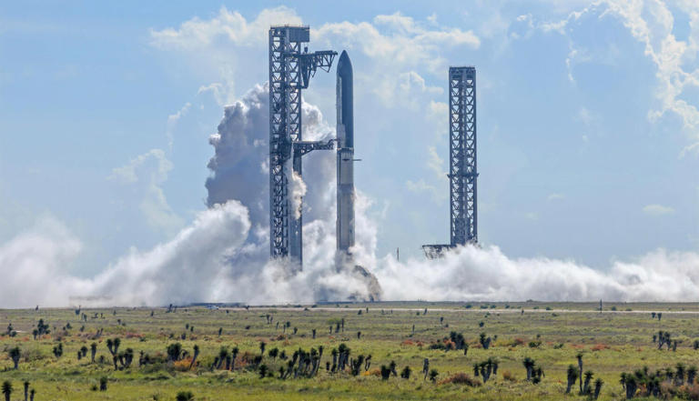 SpaceX launches Starship on giant rocket's first flight to orbit