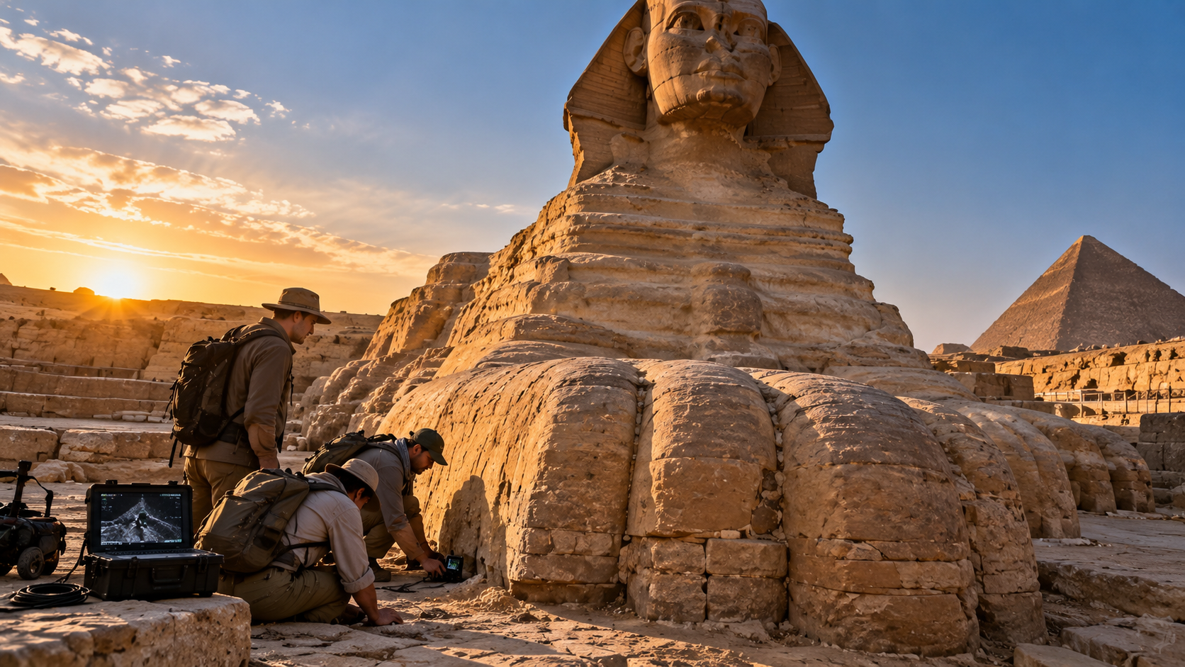 They got private access to the Great Sphinx then started searching for ...