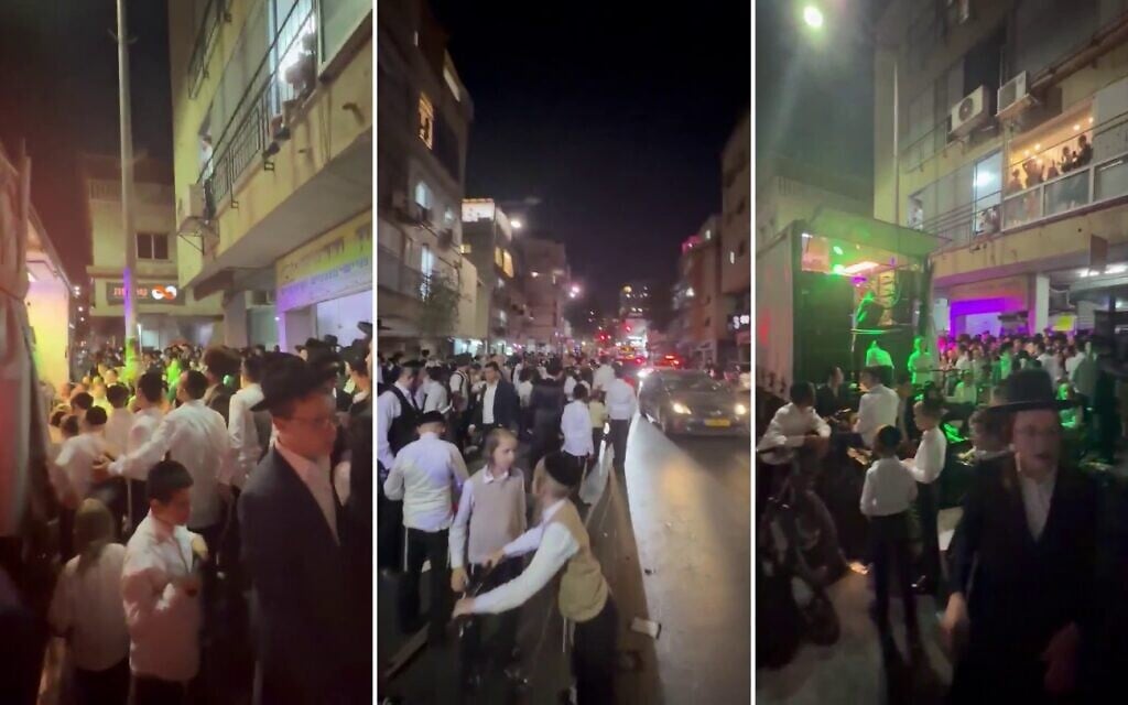 Homecoming procession held in Bnei Brak for 160 draft dodgers released ...