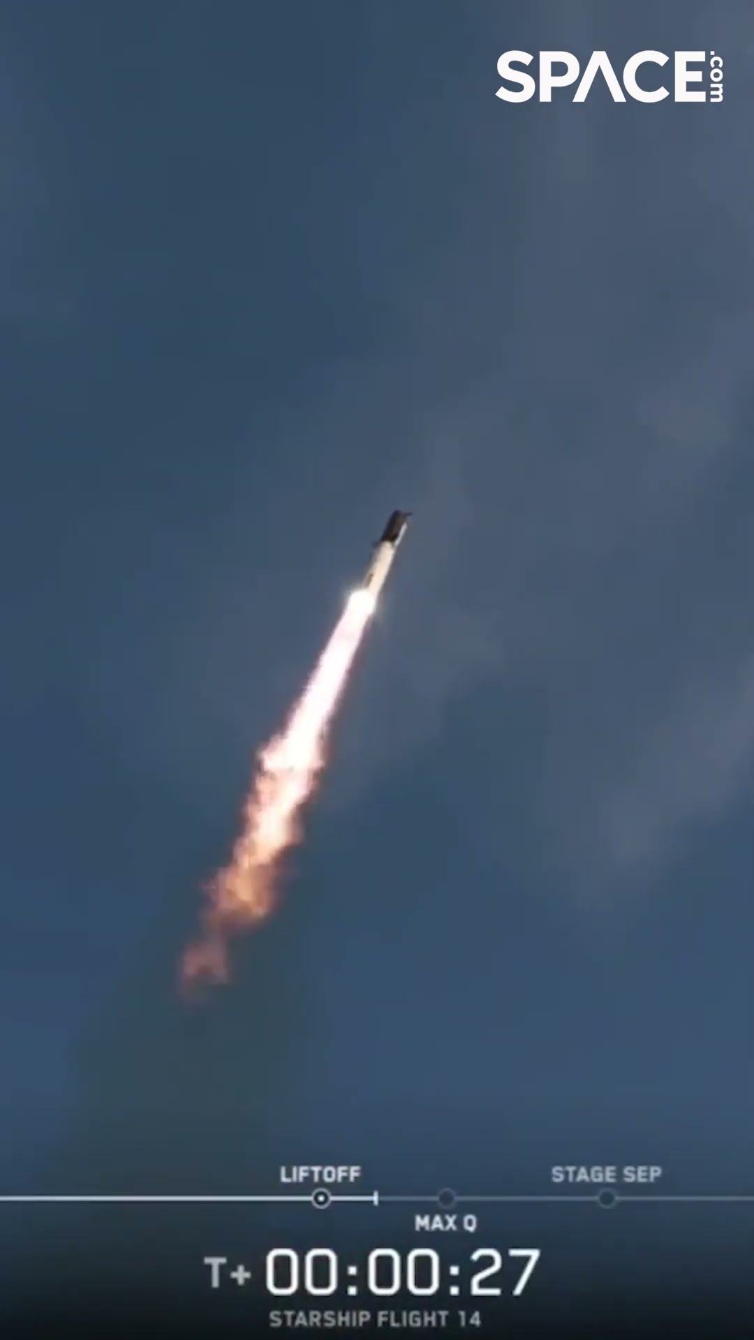 SpaceX Starship launches to orbit 🚀 #spacex #starship #orbit #flight14 ...