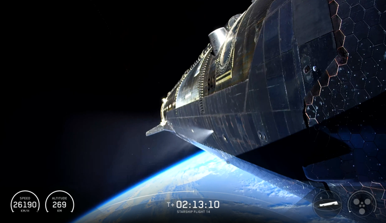 SpaceX Starship explodes after first orbital trip – follow live