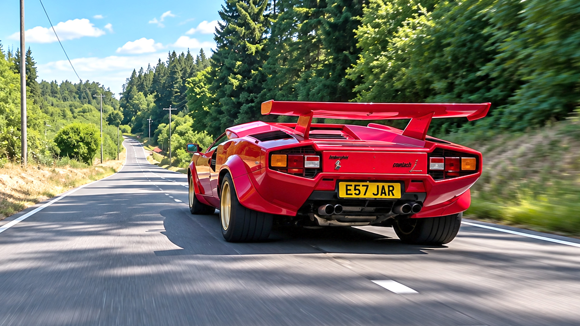 Lamborghini Countach heads out before a major repair job