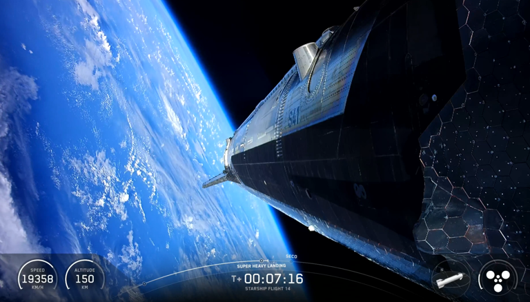 SpaceX Starship explodes after first orbital trip – follow live