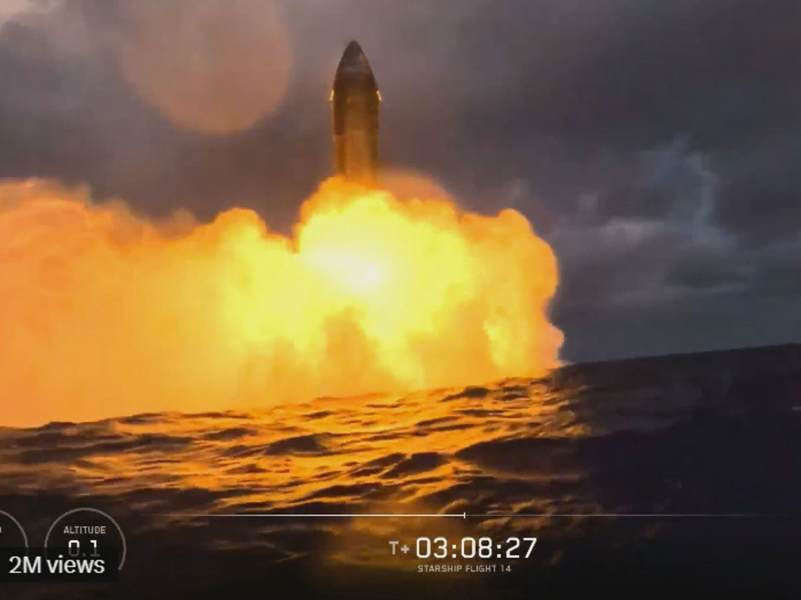 SpaceX Starship splashes down after successful 1st orbital flight test