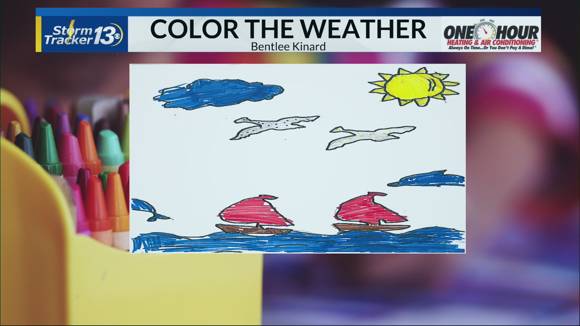 Color the weather: Bentlee Kinard