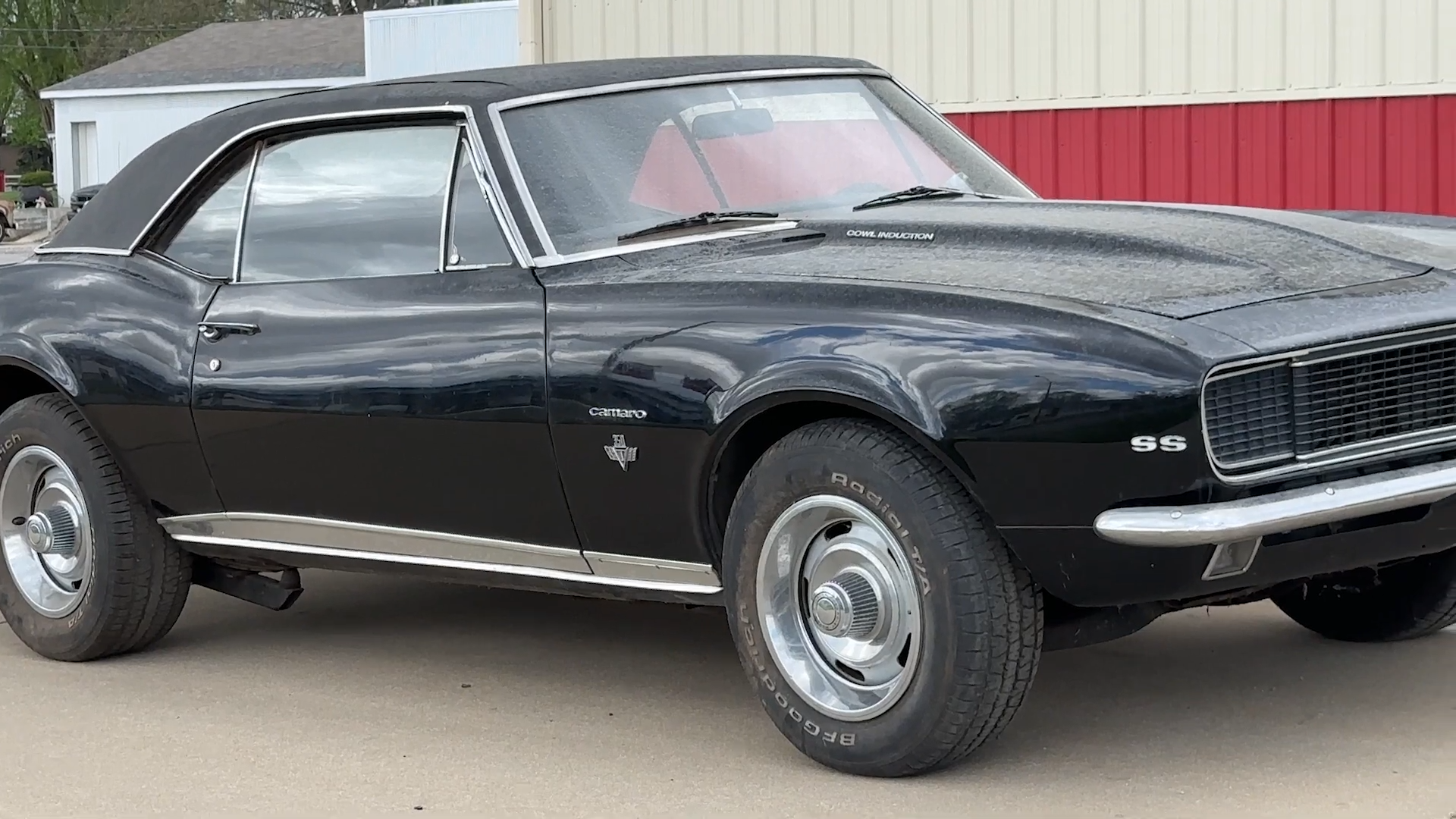 Stripping a classic Chevrolet Camaro to bare shell