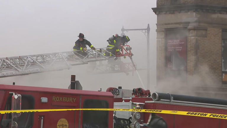 Massive fire tears through landmark building in Boston, raising ...