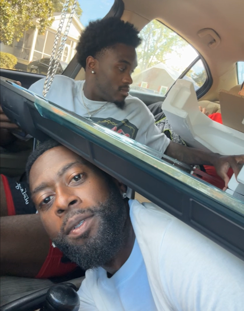 They bought a TV that didn’t fit in the car - their solution was ...