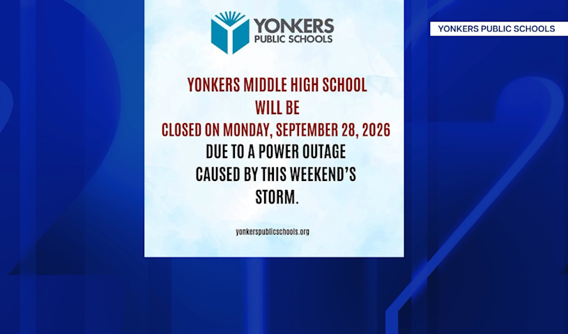 Yonkers Middle High School closed as storm-related power outage continues