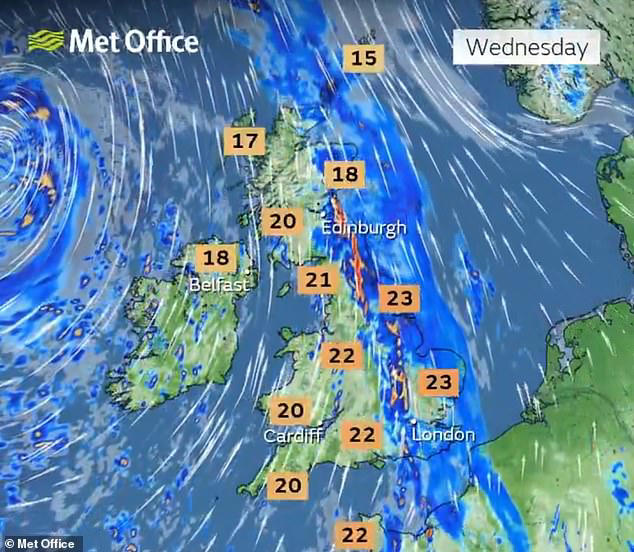 'Weather bomb' warning as UK faces torrential rain and strong winds ...