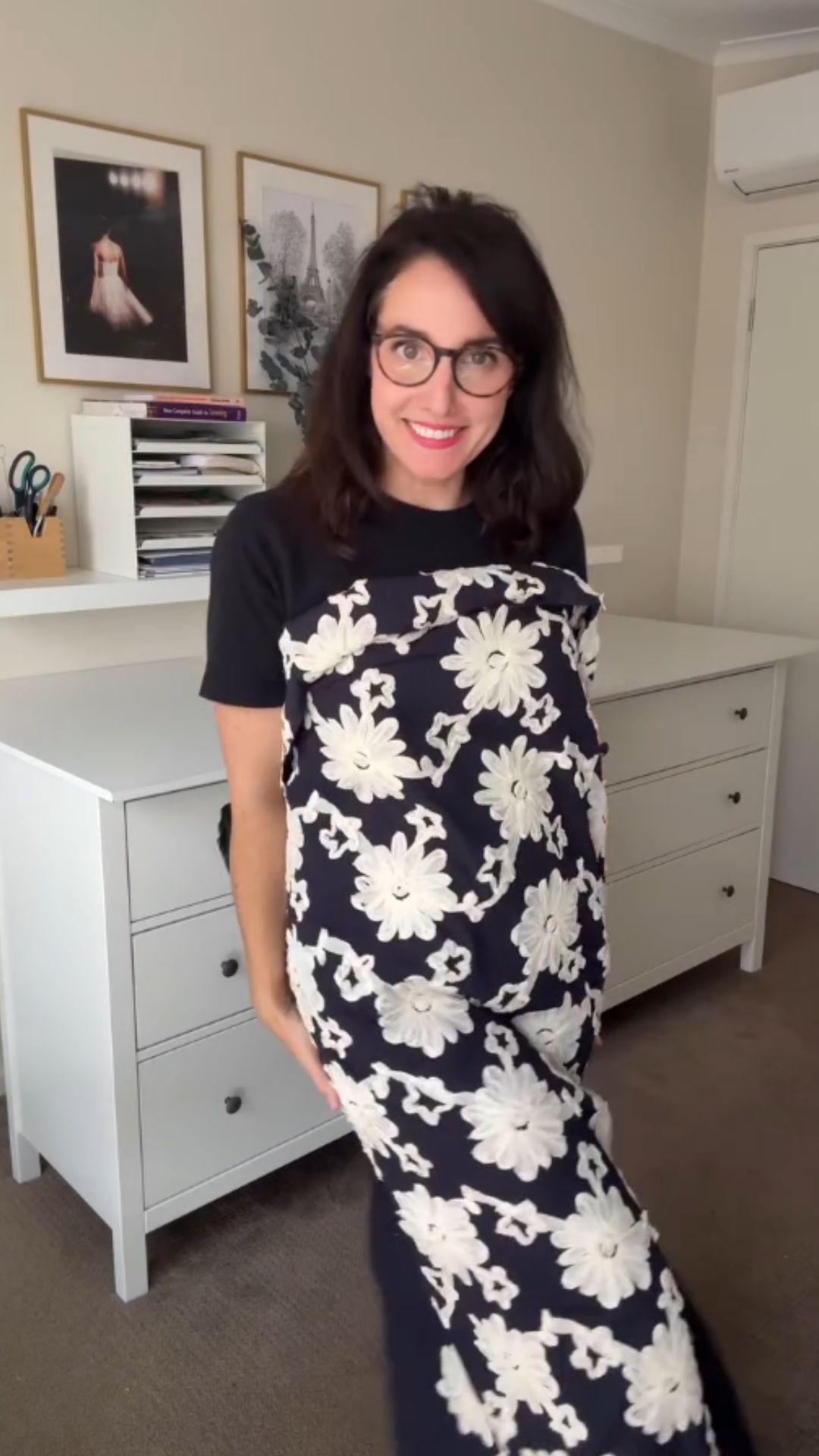 Choosing the right pattern for embroidered fabric