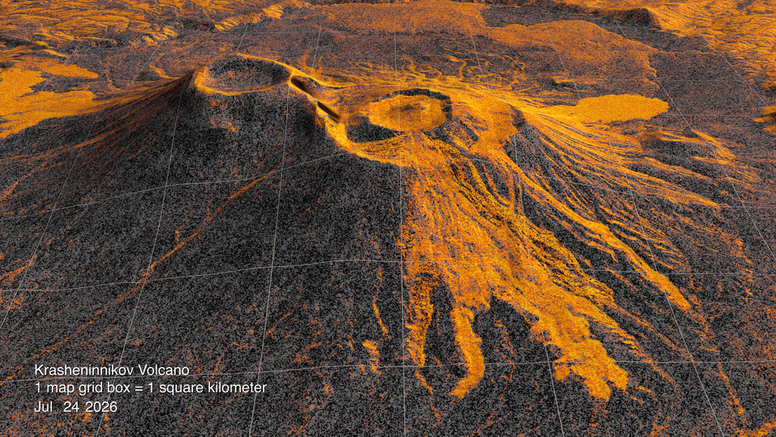 NASA satellite video shows an enormous volcano spewing out lava from space