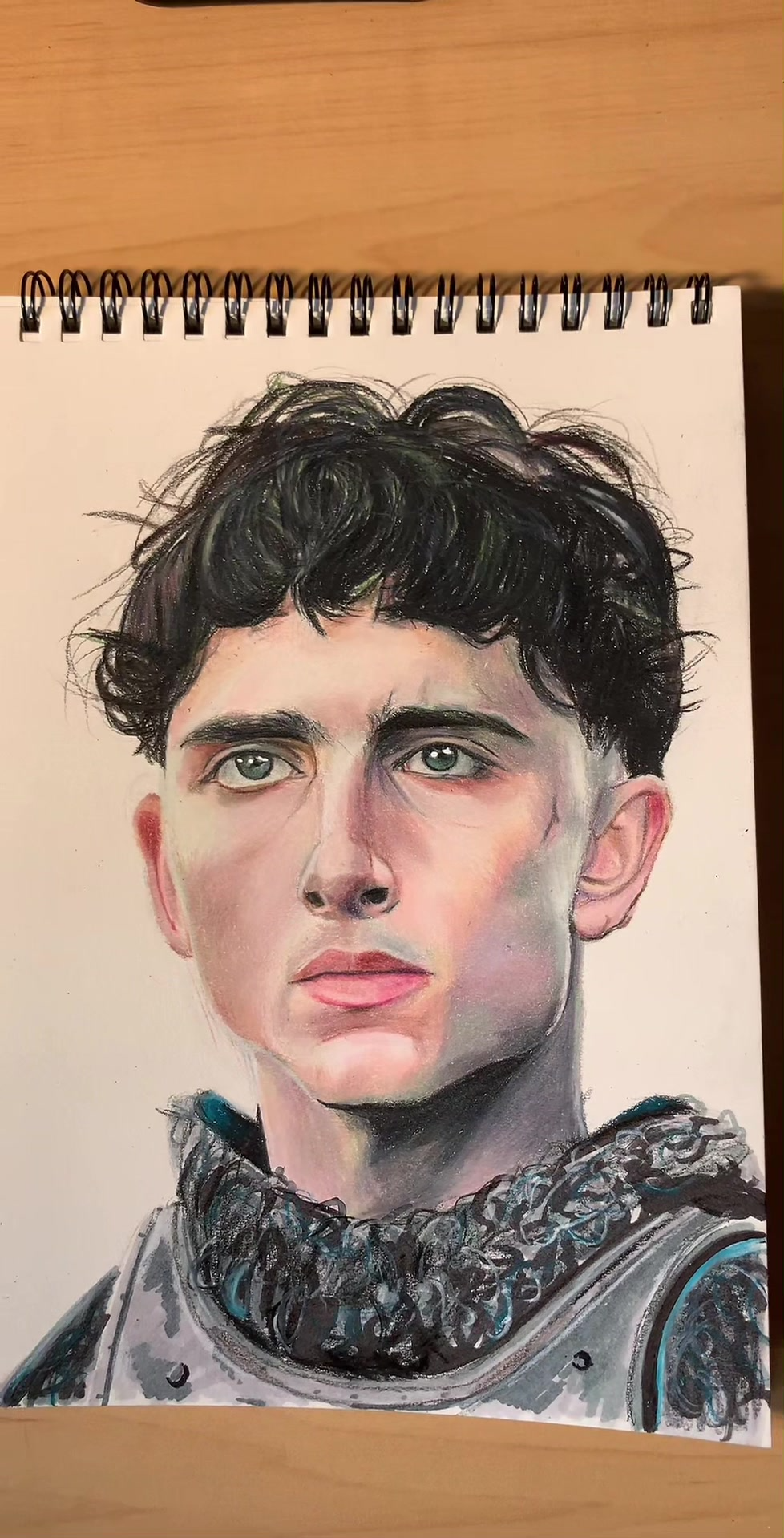 How a Timothée Chalamet portrait takes shape