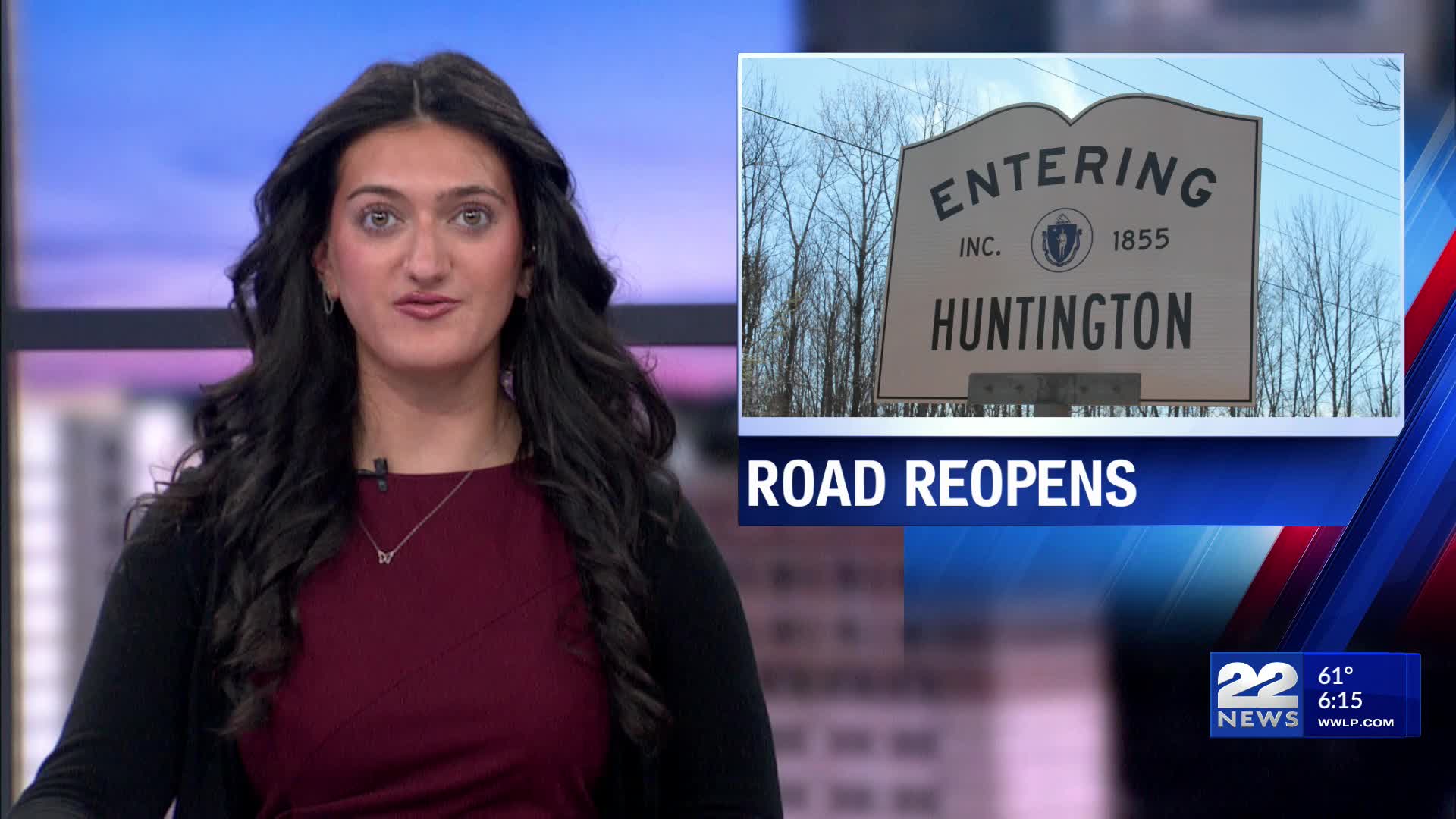Searle Road in Huntington reopens after fallen tree