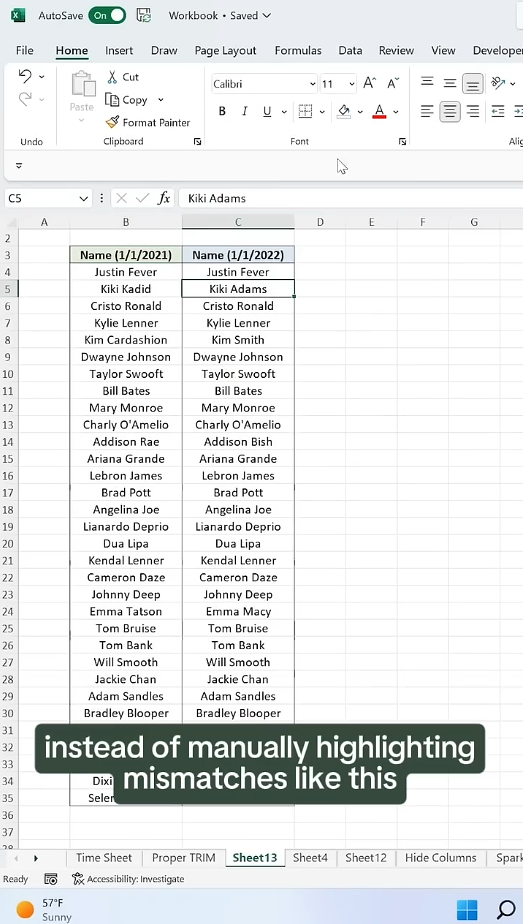 Excel shortcuts for faster everyday tasks