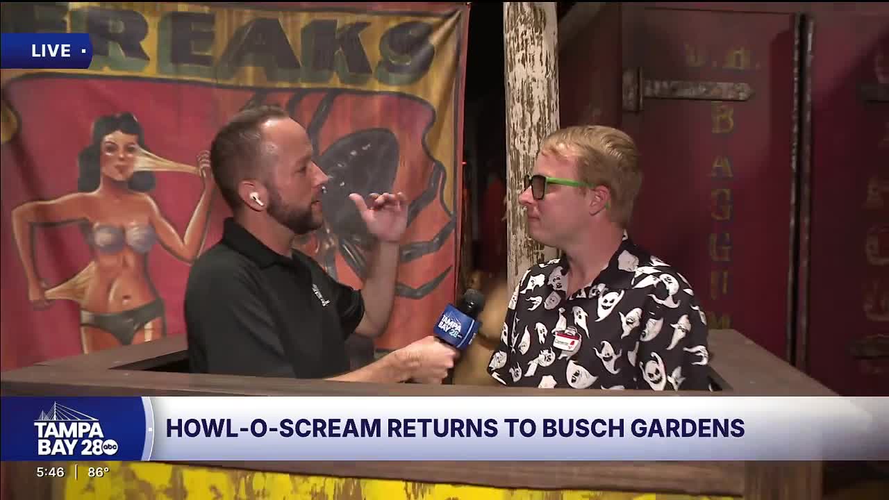 Meteorologist Jason Adams learns about what's new this year at Busch ...