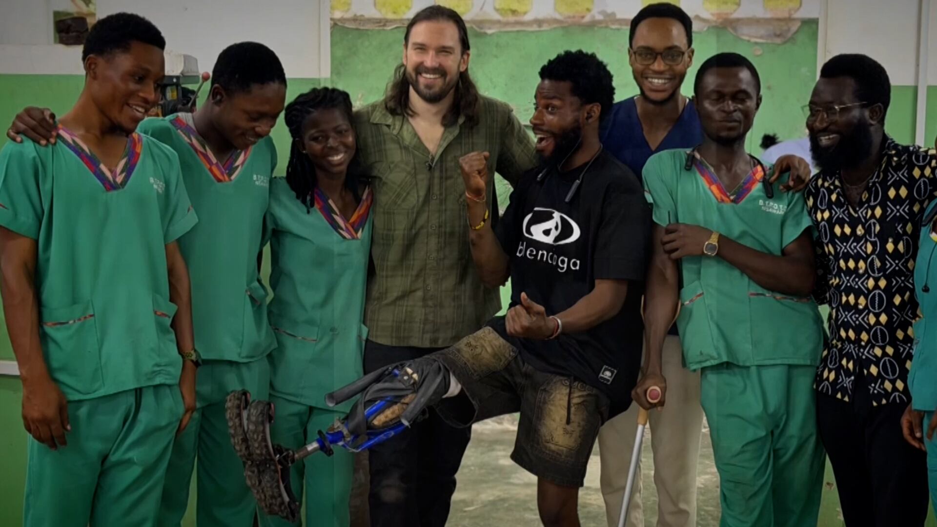 He's creating prosthetic legs from bicycle parts for those who need it