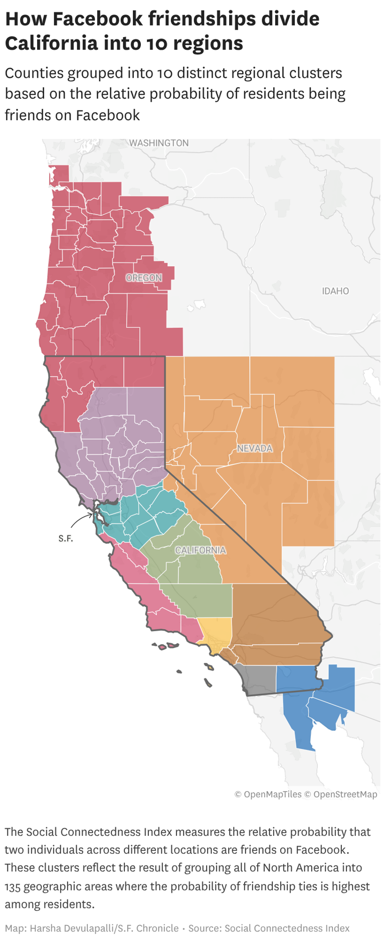 We used social media data to map California into 10 new regions. How ...