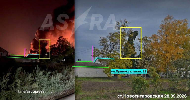 Russian oil depot in Krasnodar region catches fire after Ukrainian ...