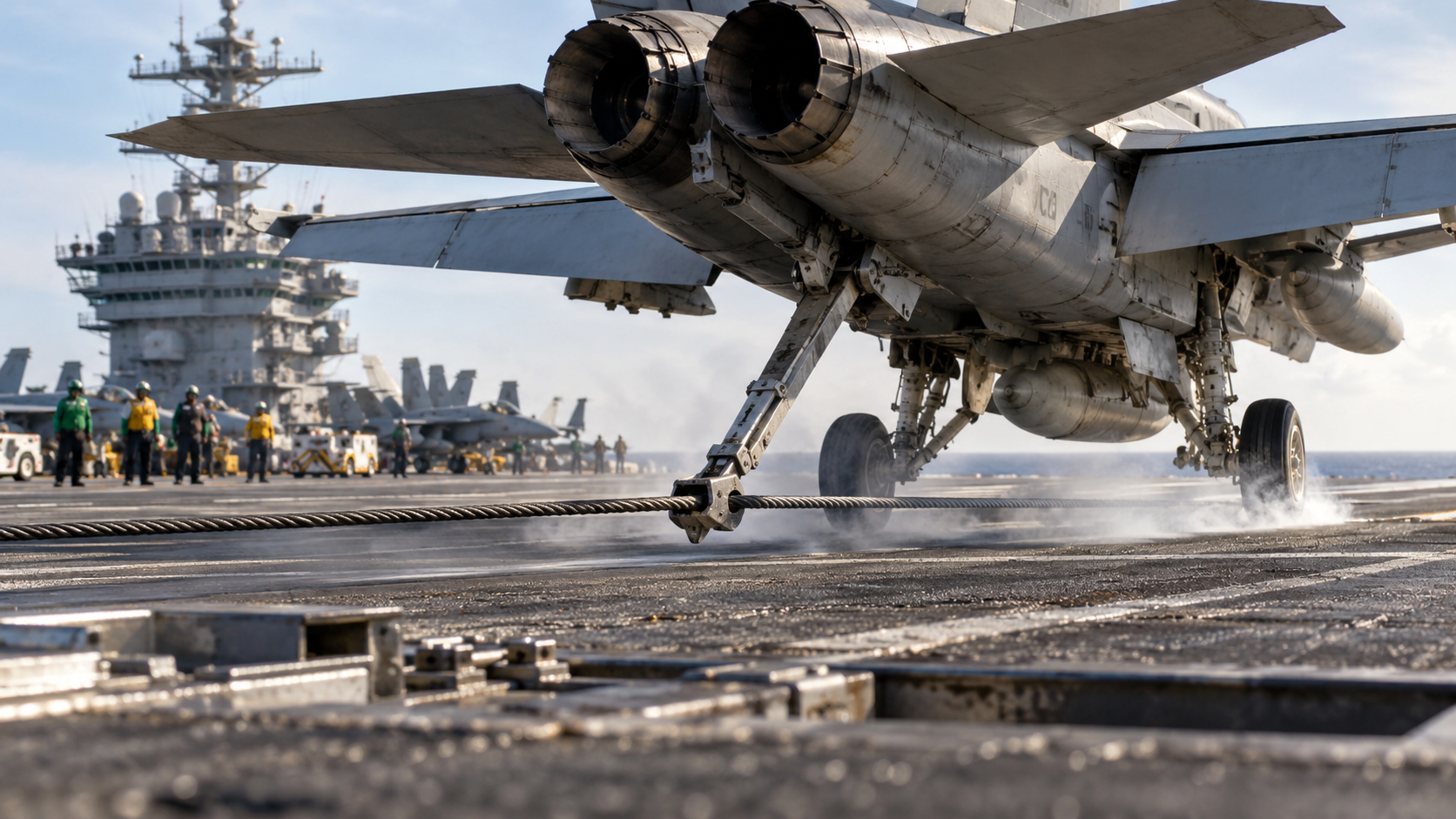Why aircraft carriers lost one arresting wire