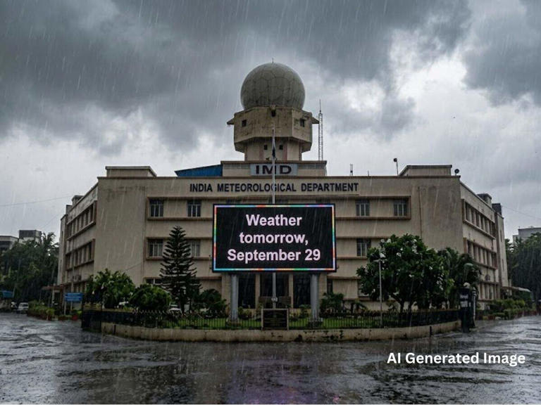 Weather tomorrow September 29: IMD forecasts rain, thunderstorms and ...