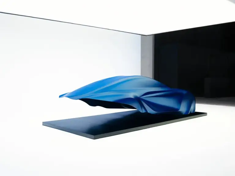 Alpine's new A110 EV has been teased with a Concorde-inspired sculpture ...