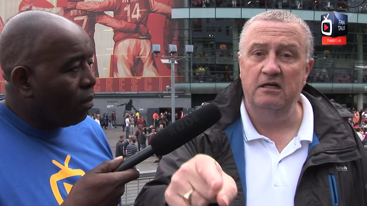 Arsenal fan loses his temper on camera and demands heads roll - 