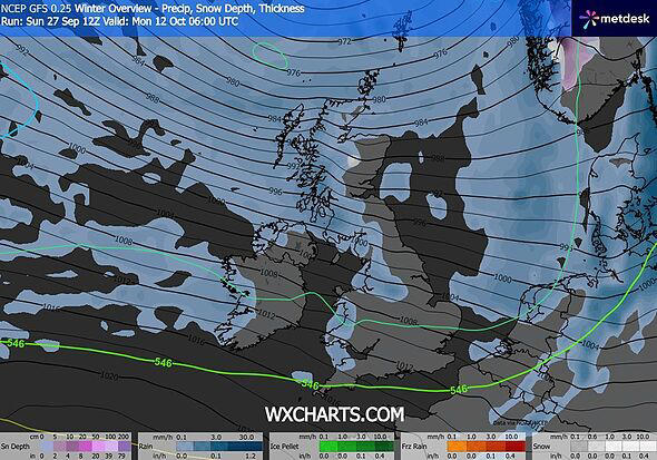 UK weather maps show exact date snow returns - huge blizzard hits in ...