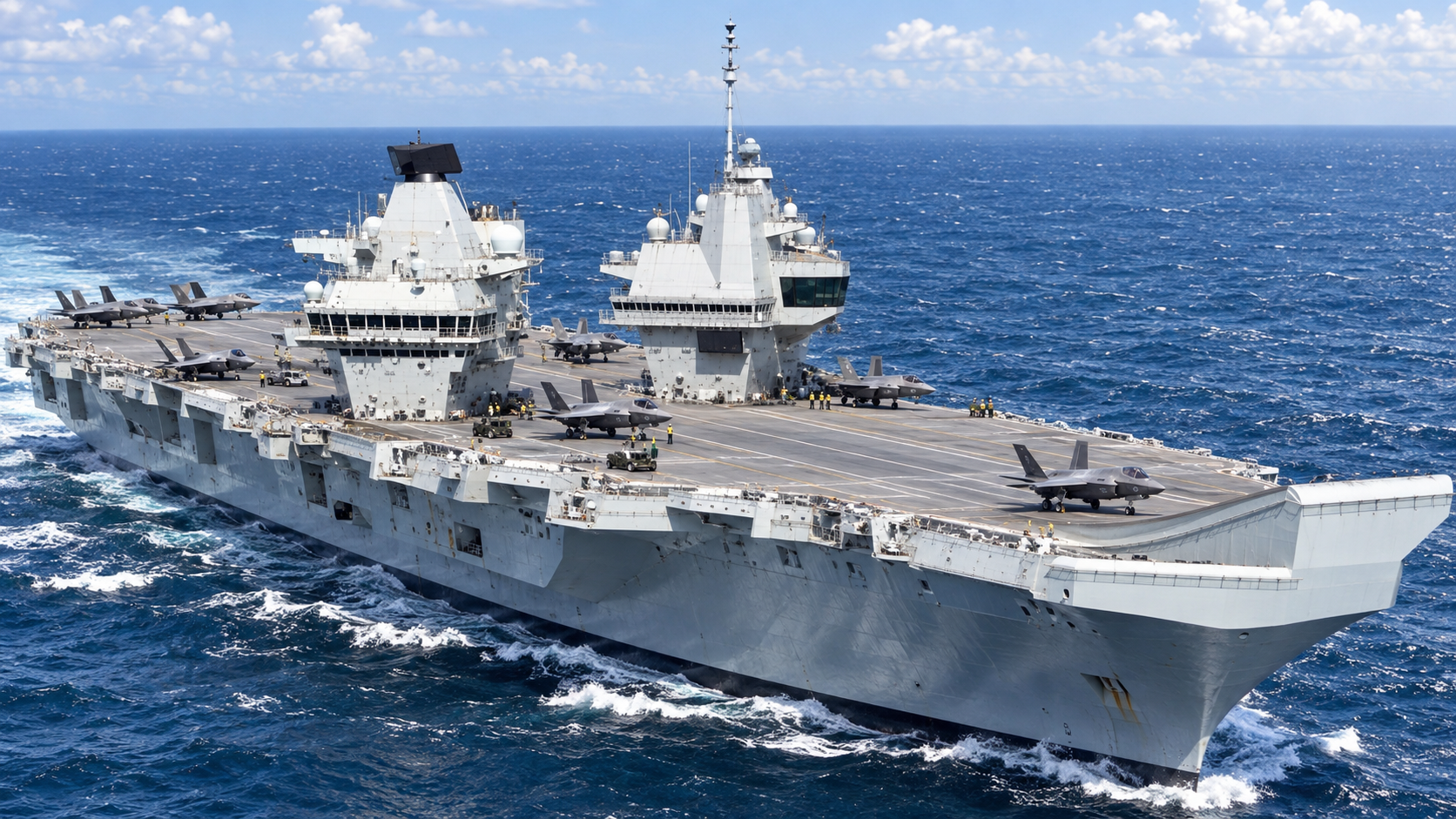 Why Queen Elizabeth carriers have twin islands