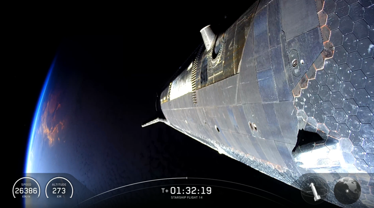 SpaceX Starship explodes after first orbital trip – follow live